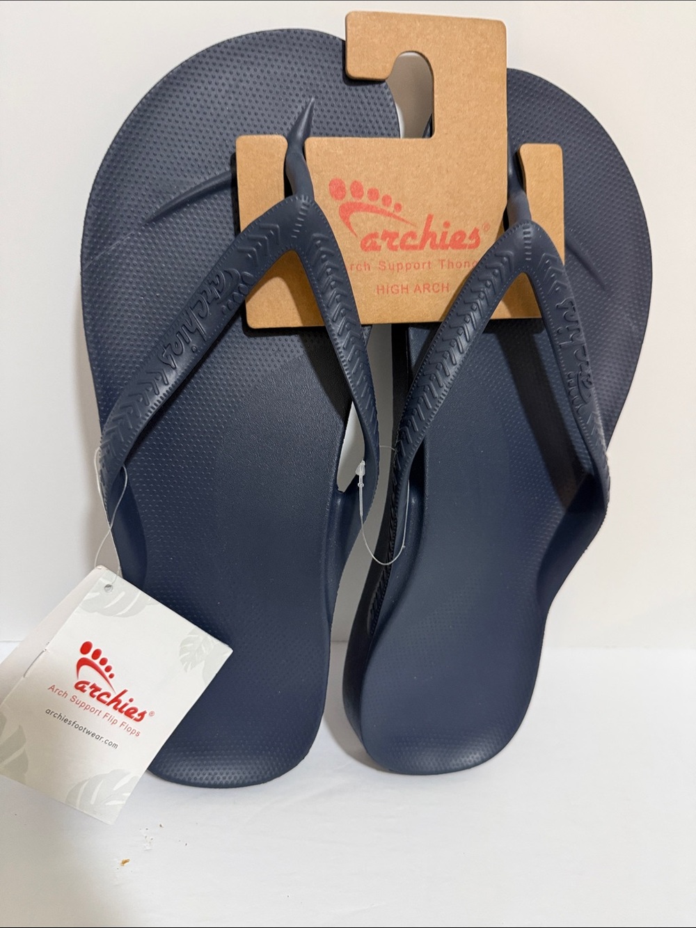 Archies Navy Arch Support Thong Men’s Sandals Size 14